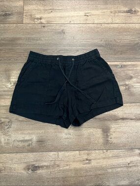GAP Women's Black Elastic Drawstring Athletic Shorts
